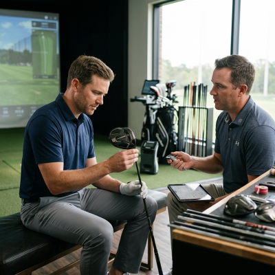 golfer-reviewing-customized-clubs-for-better-performance
