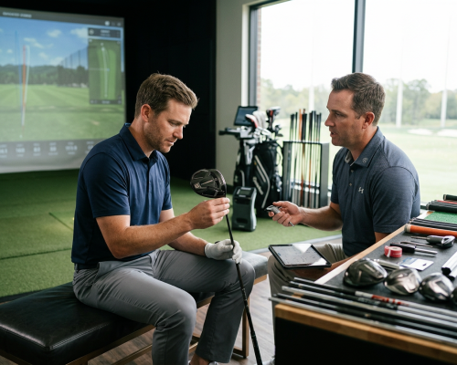 golfer-reviewing-customized-clubs-for-better-performance