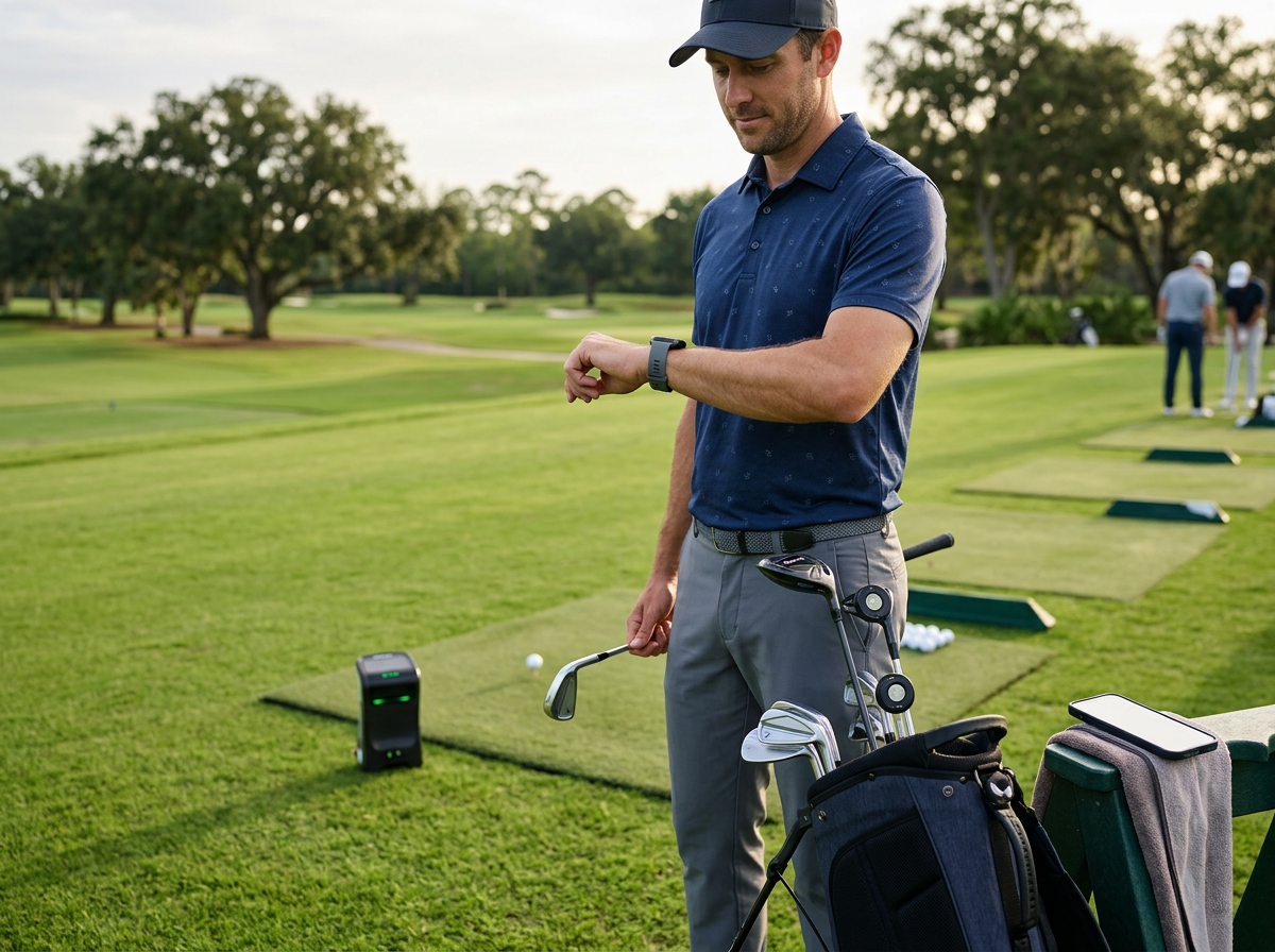 golfer-using-performance-tracking-devices-to-improve-practice